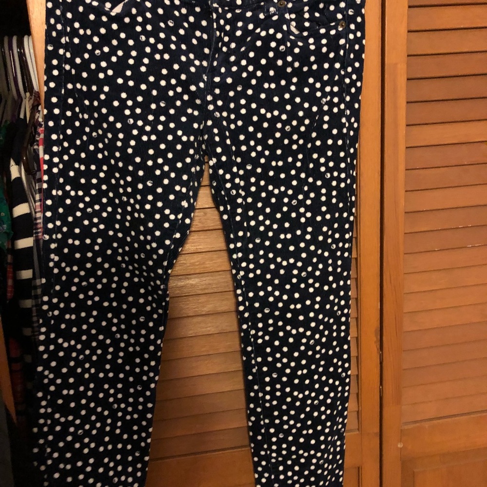 Vineyard vines polka dot corduroy pants